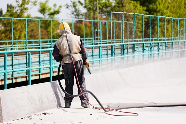 Beton patlatma, not alan sığ derinliği