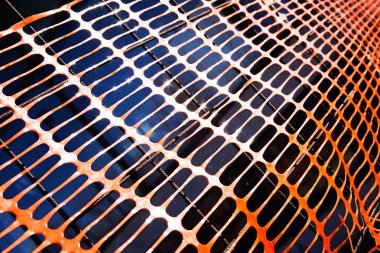 İnşaat alanı için kırmızı plastik güvenlik ağı