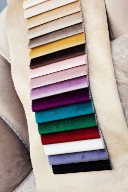 textil için kumaş örnekleri