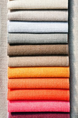 textil için kumaş örnekleri