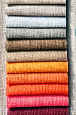 textil için kumaş örnekleri