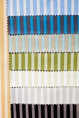 textil için kumaş örnekleri