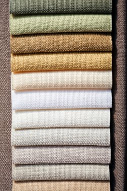 textil için kumaş örnekleri