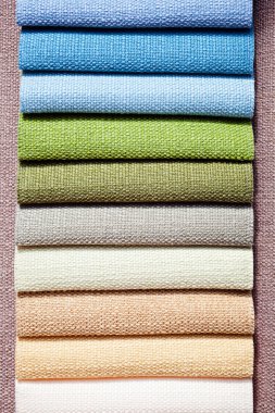 textil için kumaş örnekleri