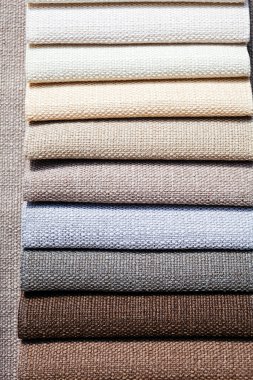 textil için kumaş örnekleri