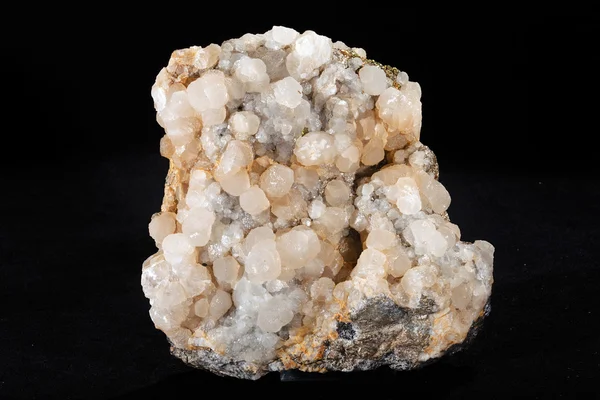 Calcite Din Germania Fundal Negru — Fotografie, imagine de stoc