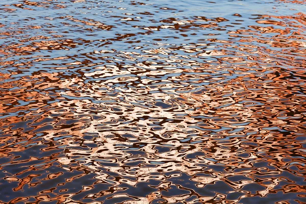 Reflexos Luz Sobre Superfície Água Para Fundo Turvo — Fotografia de Stock