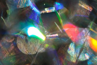 Bulanık arkaplan için sabun köpüklerinden yansıyan ışığın yansıması.