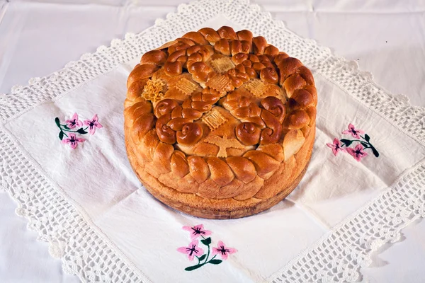Orthodox Traditional Cake Lace Cloth — Stock Photo, Image