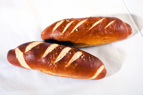 Bavarian Rolls White Background — 스톡 사진