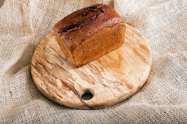 Ενσωματωμένο Ψωμί Στο Ξύλο Του Σκάφους Σημειώστε Ρηχό Βάθος Πεδίου — Φωτογραφία Αρχείου