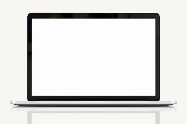 Laptop Mock-up em white _ 06 — Fotografia de Stock