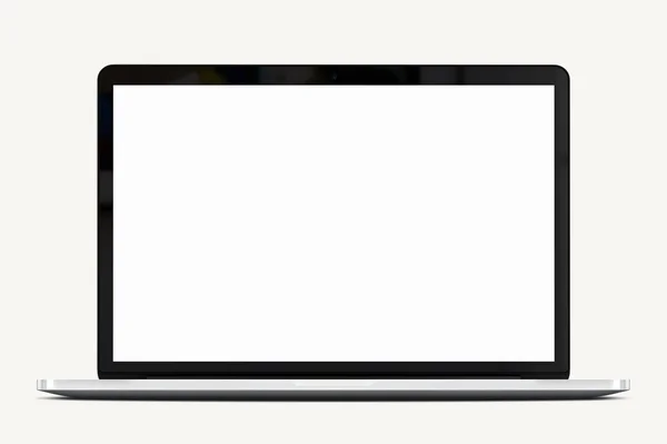 Laptop model in white_02 — Stockfoto