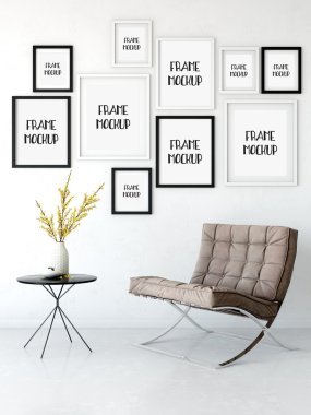 Çerçeve mockup, Poster mock-up, ürün örnekler, tuval Mockup, sunu sanat eseri, İskandinav tarzı