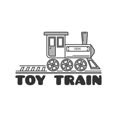 Logo şablon çocuk demiryolu ile.