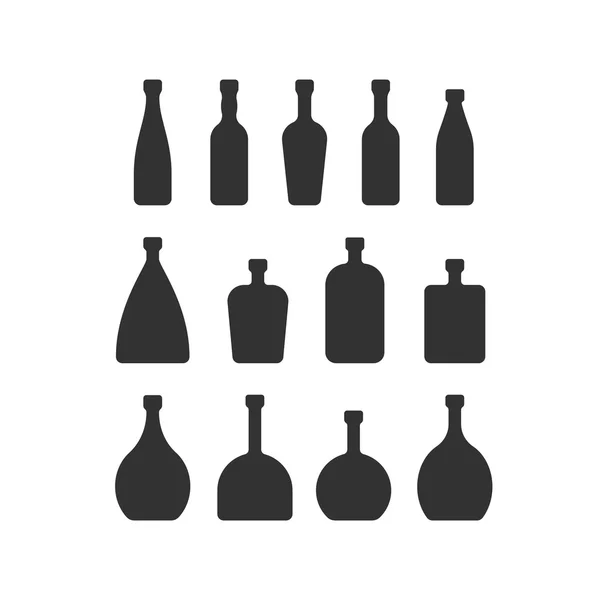 Set van fles — Stockvector