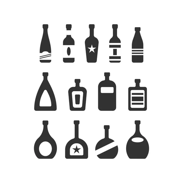 Conjunto de botella — Vector de stock