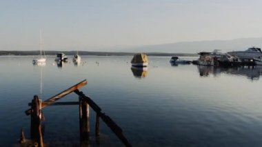 Sabah küçük bir Marina