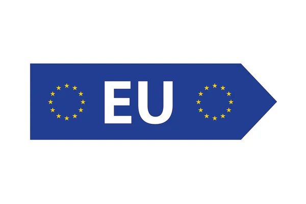 European Union arrow — Stock Photo, Image