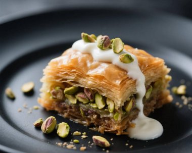 Baklava Pistachio Tatlısı Yakın Doğulu Tatlı Yemek