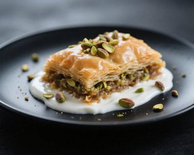 Baklava Pistachio Tatlısı Yakın Doğulu Tatlı Yemek