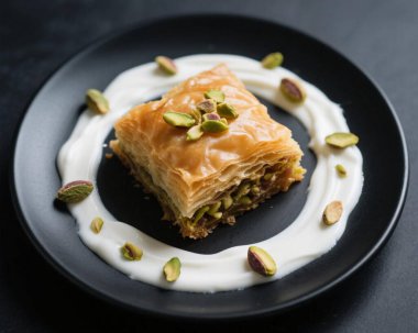 Baklava Pistachio Tatlısı Yakın Doğulu Tatlı Yemek