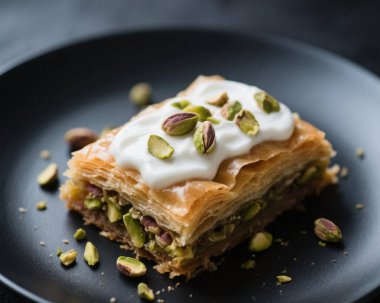 Baklava Pistachio Tatlısı Yakın Doğulu Tatlı Yemek