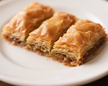 Baklava Pistachio Tatlısı Yakın Doğulu Tatlı Yemek