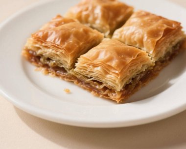 Baklava Pistachio Tatlısı Yakın Doğulu Tatlı Yemek
