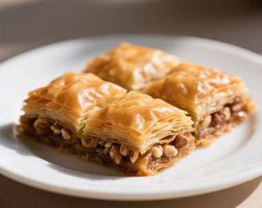 Baklava Pistachio Tatlısı Yakın Doğulu Tatlı Yemek
