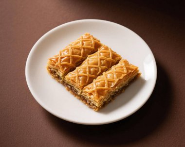 Baklava Pistachio Tatlısı Yakın Doğulu Tatlı Yemek