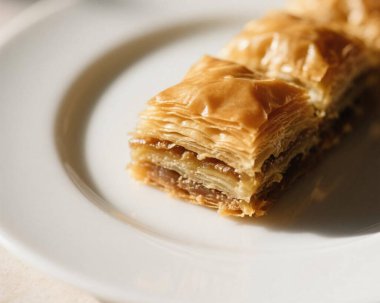 Baklava Pistachio Tatlısı Yakın Doğulu Tatlı Yemek