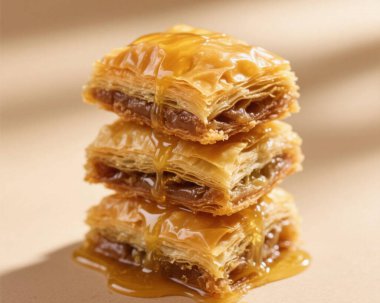 Baklava Pistachio Tatlısı Yakın Doğulu Tatlı Yemek