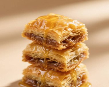 Baklava Pistachio Tatlısı Yakın Doğulu Tatlı Yemek