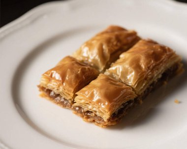 Baklava Pistachio Tatlısı Yakın Doğulu Tatlı Yemek