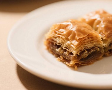 Baklava Pistachio Tatlısı Yakın Doğulu Tatlı Yemek