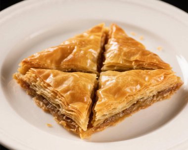 Baklava Pistachio Tatlısı Yakın Doğulu Tatlı Yemek