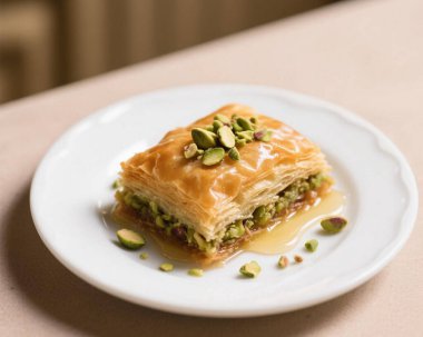 Baklava Pistachio Tatlısı Yakın Doğulu Tatlı Yemek