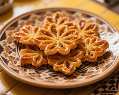 Chebakia Fas Susam Bal Pastası Geleneksel Ramazan Tatlısı Fotoğrafçılık