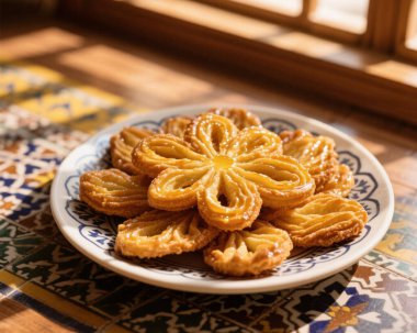 Chebakia Fas Susam Bal Pastası Geleneksel Ramazan Tatlısı Fotoğrafçılık