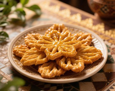 Chebakia Fas Susam Bal Pastası Geleneksel Ramazan Tatlısı Fotoğrafçılık