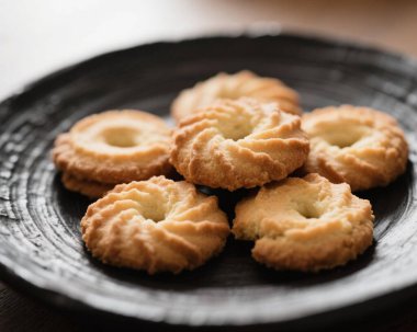 Ghriba Fas Kurabiyesi Geleneksel Çatırdayan Badem Bisküvisi Tatlı Tatlı Tatlı Tatlı Tatlı Yemek Fotoğrafı