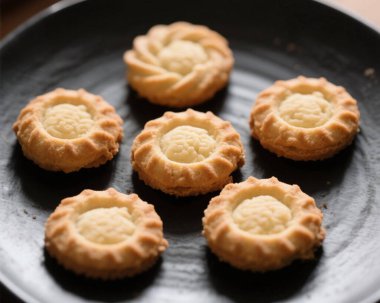 Ghriba Fas Kurabiyesi Geleneksel Çatırdayan Badem Bisküvisi Tatlı Tatlı Tatlı Tatlı Tatlı Yemek Fotoğrafı