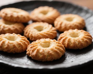 Ghriba Fas Kurabiyesi Geleneksel Çatırdayan Badem Bisküvisi Tatlı Tatlı Tatlı Tatlı Tatlı Yemek Fotoğrafı