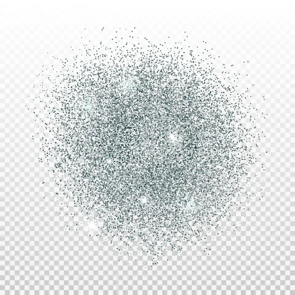 Gümüş tozu şeffaf arka plan üzerinde. Gümüş Sim arka plan.