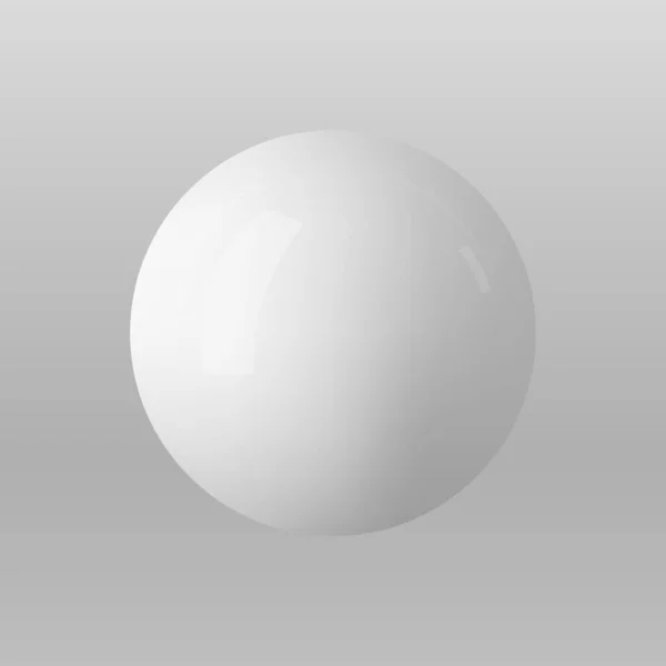 Sphère Vectorielle Balle Brillante Réaliste — Image vectorielle