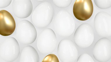 Vektör seramik Paskalya tavşanı seti. Paskalya Günü için dekoratif gerçekçi nesne.