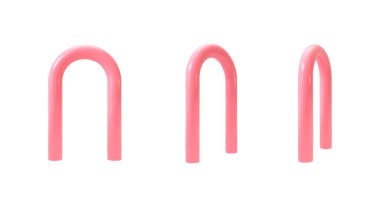 Üç boyutlu kemer. Gerçekçi tasarım unsuru. Vektör illüstrasyonu.