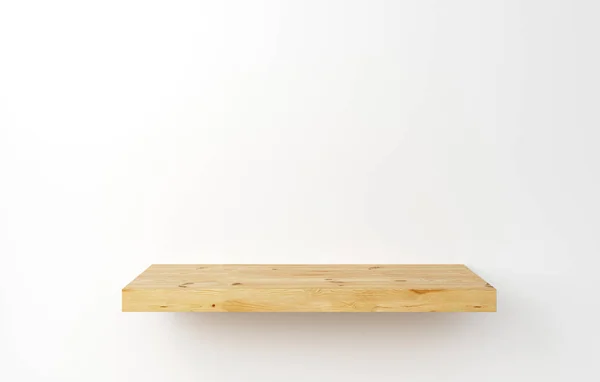 木製の台座の表彰台 正方形の形状 製品スタンド 3Dレンダリング — ストック写真