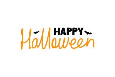 Mutlu Cadılar Bayramı mektupları, vektör yazı. El yazısı Cadılar Bayramı tipografi baskısı.